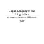 خرید و دانلود نسخه کامل کتاب Dogon Languages and Linguistics. An Comprehensive Annotated Bibliography