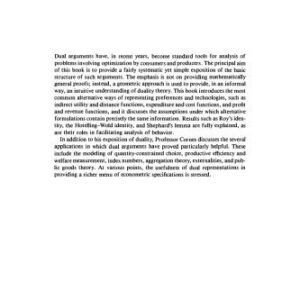 خرید و دانلود نسخه کامل کتاب Duality and Modern Economics