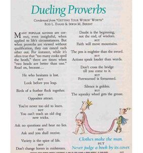 خرید و دانلود نسخه کامل کتاب Dueling Proverbs