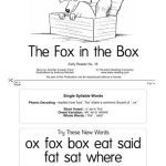خرید و دانلود نسخه کامل کتاب Early Reading: No.18 The Fox in the Box (Pupil’s Book + Teacher’s Guide)