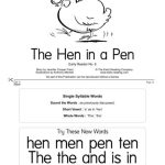 خرید و دانلود نسخه کامل کتاب Early Reading: No.6 The Hen in a Pen (Book)