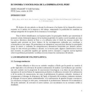 خرید و دانلود نسخه کامل کتاب Economía y sociología de la empresa en el Perú