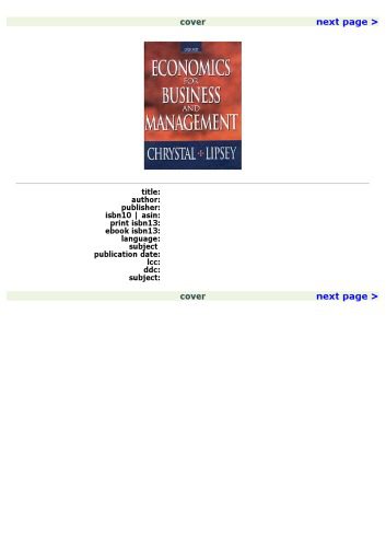 خرید و دانلود نسخه کامل کتاب Economics for Business and Management_68c8b8260f0c4.jpeg خرید و دانلود نسخه کامل کتاب Economics for Business and Management