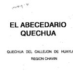 خرید و دانلود نسخه کامل کتاب El abecedario quechua: Quechua del Callejón de Huaylas Región Chavín