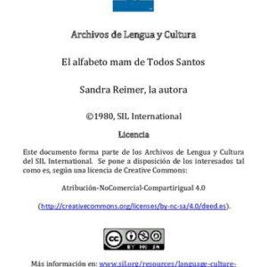 خرید و دانلود نسخه کامل کتاب El alfabeto mam de Todos Santos