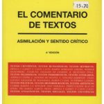 خرید و دانلود نسخه کامل کتاب El Comentario de textos. Asimilación y sentido crítico