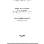 خرید و دانلود نسخه کامل کتاب El onomástico “Quito” etimología y significado histórico-cultural