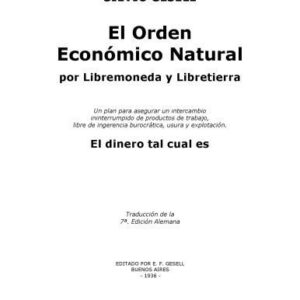 خرید و دانلود نسخه کامل کتاب El orden economico natural