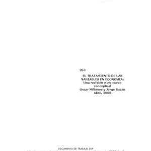 خرید و دانلود نسخه کامل کتاب El tratamiento de las variables en economía: Una revisión y un marco conceptual