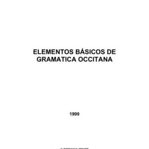 خرید و دانلود نسخه کامل کتاب Elementos Básicos de Gramatica Occitana