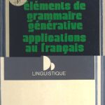 خرید و دانلود نسخه کامل کتاب Éléments de grammaire générative, applications au français