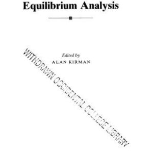 خرید و دانلود نسخه کامل کتاب Elements of general equilibrium analysis