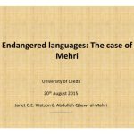 خرید و دانلود نسخه کامل کتاب Endangered languages: The case of Mehri