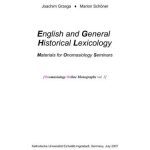 خرید و دانلود نسخه کامل کتاب English and General Historical Lexicology. Materials for Onomasiology Seminars