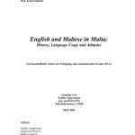 خرید و دانلود نسخه کامل کتاب English and Maltese in Malta: History, Language Usage and Attitudes