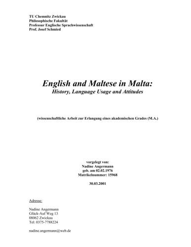 خرید و دانلود نسخه کامل کتاب English and Maltese in Malta: History, Language Usage and Attitudes_68bc660742faa.jpeg خرید و دانلود نسخه کامل کتاب English and Maltese in Malta: History, Language Usage and Attitudes