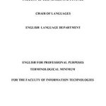 خرید و دانلود نسخه کامل کتاب English for Professional Purposes. Terminological minimum for the Faculty of Information Technologies