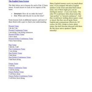 خرید و دانلود نسخه کامل کتاب English Grammar. Tenses