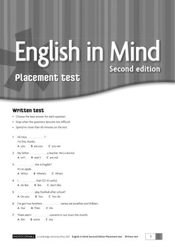 خرید و دانلود نسخه کامل کتاب English in Mind Placement tests Written_68c24ba01c7f0.jpeg خرید و دانلود نسخه کامل کتاب English in Mind Placement tests Written