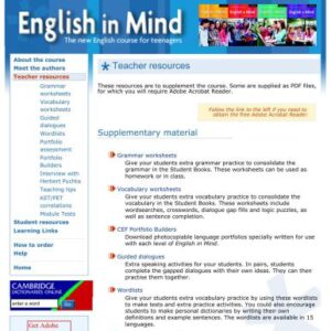 خرید و دانلود نسخه کامل کتاب English in Mind Worksheets