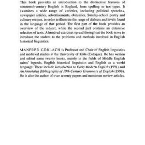 خرید و دانلود نسخه کامل کتاب English in Nineteenth-Century England: An Introduction