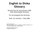 خرید و دانلود نسخه کامل کتاب English to Dinka Glossary