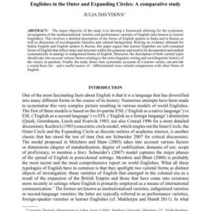 خرید و دانلود نسخه کامل کتاب Englishes in the Outer and Expanding Circles: A comparative study