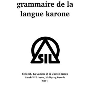 خرید و دانلود نسخه کامل کتاب Esquisse de grammaire de la langue karone