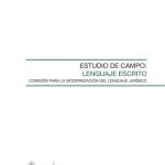 خرید و دانلود نسخه کامل کتاب Estudio de campo: lenguaje escrito. Comisión para la modernización del lenguaje jurídico