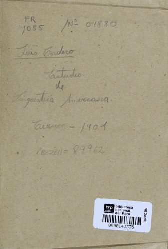 خرید و دانلود نسخه کامل کتاب Estudios de lingüística americana : Carta á un distinguido americanista francés_68c4ed160ac9e.jpeg خرید و دانلود نسخه کامل کتاب Estudios de lingüística americana : Carta á un distinguido americanista francés