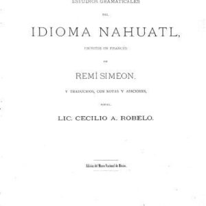 خرید و دانلود نسخه کامل کتاب Estudios gramaticales del idioma nahuatl