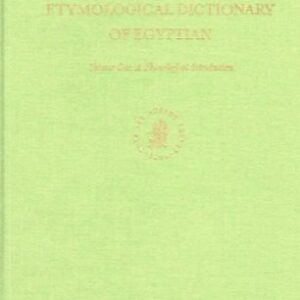 خرید و دانلود نسخه کامل کتاب Etymological Dictionary of Egyptian. 1. A Phonological Introduction