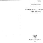 خرید و دانلود نسخه کامل کتاب Etymological Glossary of Old Welsh
