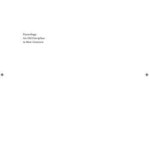 خرید و دانلود نسخه کامل کتاب Etymology: An Old Discipline in New Contexts
