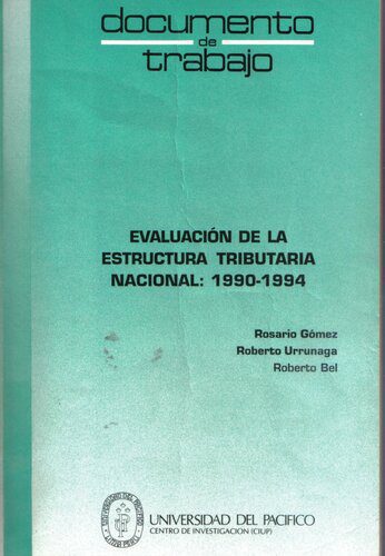 خرید و دانلود نسخه کامل کتاب Evaluación de la estructura tributaria nacional: 1990-1994_68c83d437f26f.jpeg خرید و دانلود نسخه کامل کتاب Evaluación de la estructura tributaria nacional: 1990-1994