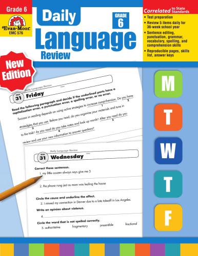 خرید و دانلود نسخه کامل کتاب Evan-Moor Educational Publishers. Daily Language Review. Grade 6_68c056c34c37a.jpeg خرید و دانلود نسخه کامل کتاب Evan-Moor Educational Publishers. Daily Language Review. Grade 6