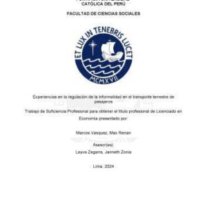 خرید و دانلود نسخه کامل کتاب Experiencias en la regulación de la informalidad en el transporte terrestre de pasajeros