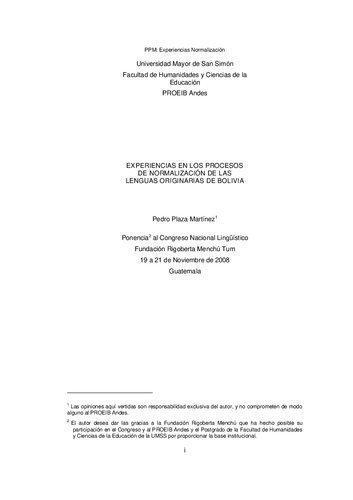 خرید و دانلود نسخه کامل کتاب Experiencias en los procesos de normalización de las lenguas originarias de Bolivia