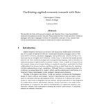 خرید و دانلود نسخه کامل کتاب Facilitating Applied Economic Research With Stata