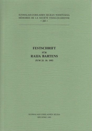 خرید و دانلود نسخه کامل کتاب Festschrift für Raija Bartens zum 25. 10. 1993_68c50fd350cd7.jpeg خرید و دانلود نسخه کامل کتاب Festschrift für Raija Bartens zum 25. 10. 1993