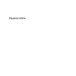 خرید و دانلود نسخه کامل کتاب Financial Reform: Theory and Experience