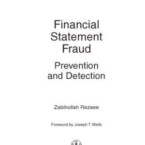خرید و دانلود نسخه کامل کتاب Financial Statement Fraud: Prevention and Detection