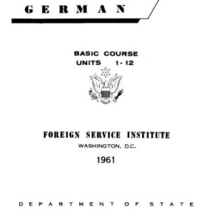 خرید و دانلود نسخه کامل کتاب Foreign Service Institute. German Basic Course