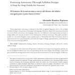 خرید و دانلود نسخه کامل کتاب Fostering Autonomy Through Syllabus Design: A Step-by-Step Guide for Success