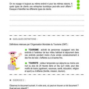 خرید و دانلود نسخه کامل کتاب Français du tourisme: Types de tourisme