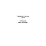 خرید و دانلود نسخه کامل کتاب Fransuzcha-o’zbekcha lug’at – Dictionnaire français-ouzbek