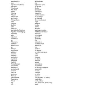 خرید و دانلود نسخه کامل کتاب German-English Chess Dictionary