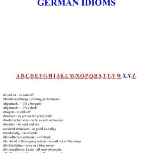 خرید و دانلود نسخه کامل کتاب German Idioms