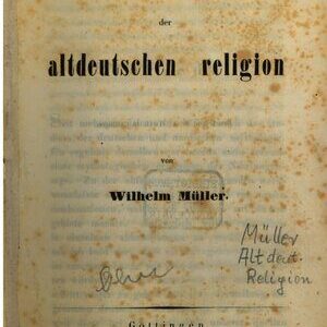 خرید و دانلود نسخه کامل کتاب Geschichte und System der altdeutschen Religion