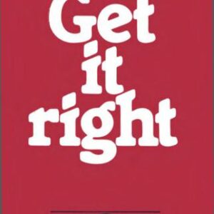 خرید و دانلود نسخه کامل کتاب Get it right